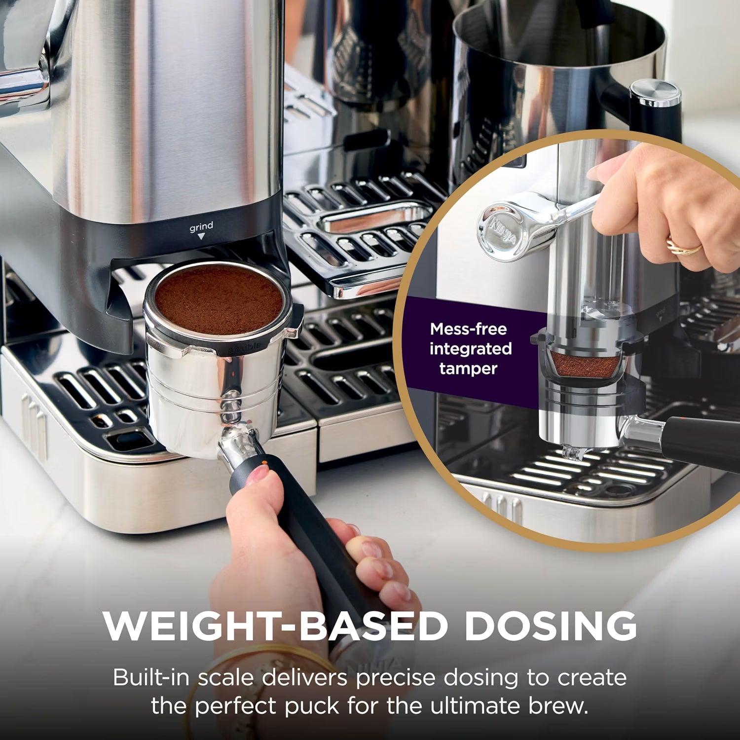 Ninja Luxe Café Pro ES701UK 3-in-1 Coffee Machine – Espresso, Filter Coffee & Cold Brew – Silver / Stainless Steel